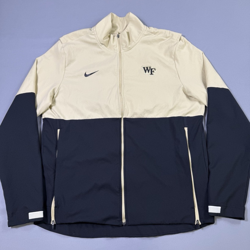 Wake Forest Demon Deacons Nike On Field Jacket Mens M Woven Full-Zip Colorblock